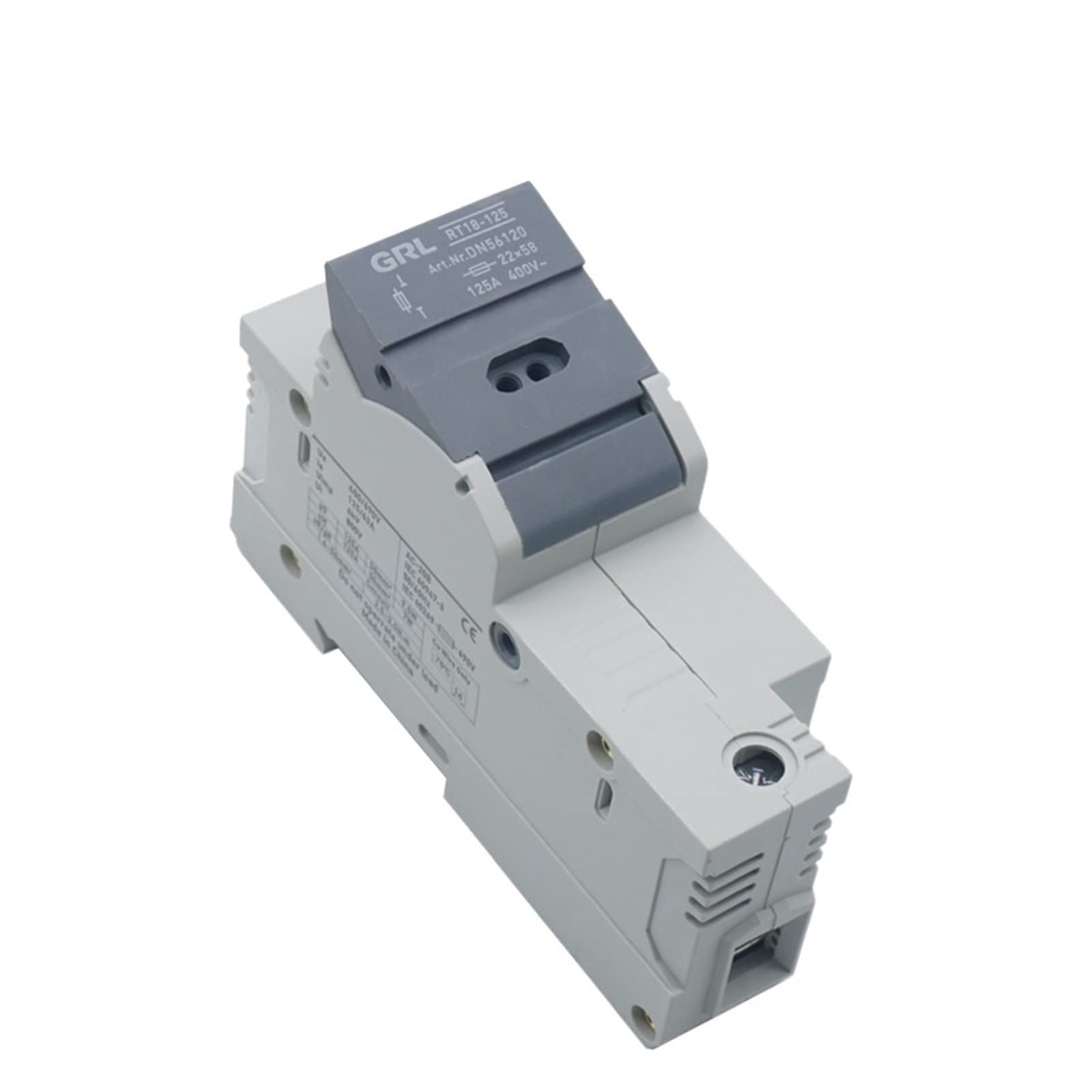 Porte-fusible RT18-125 AC céramique pour protection rapide