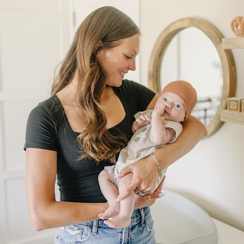 Konssy 6 Pack Baby Beanie Hats for Unisex, Toddler Beanies Baby Girl Boy Hat Warm Cap for Infant, Toddler