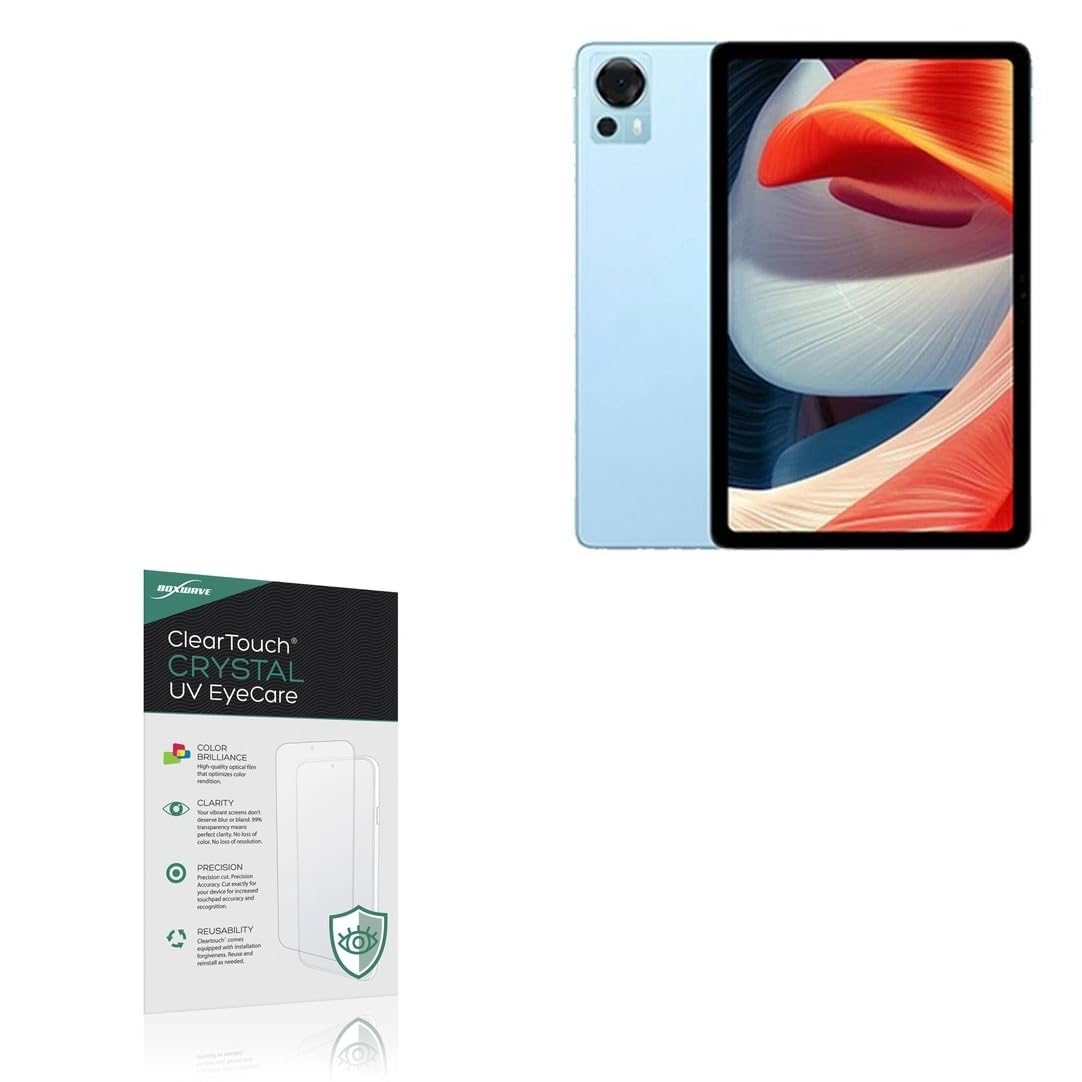 BoxWave Screen Protector Compatible With Doogee T20 - ClearTouch Crystal Anti-UV EyeCare (2-Pack), Filters out Harmful Blue Light Reduce Fatigue