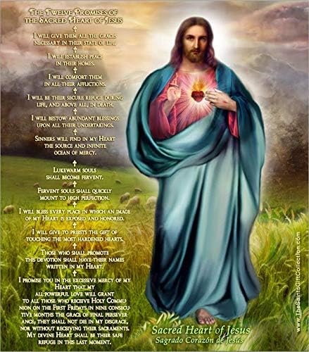 Miniatura 4 de Sagrado Corazón de Jesús, vela de oración devocional sin llama LED