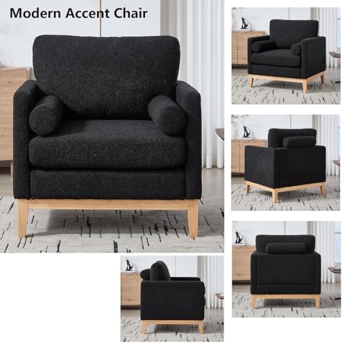Sillón Moderno Plegable Negro miniatura 4