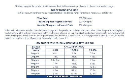 Image of Pool Mate 8-Pounds Premium Calcium Hardness Increaser for Pools, 100% Calcium Chloride