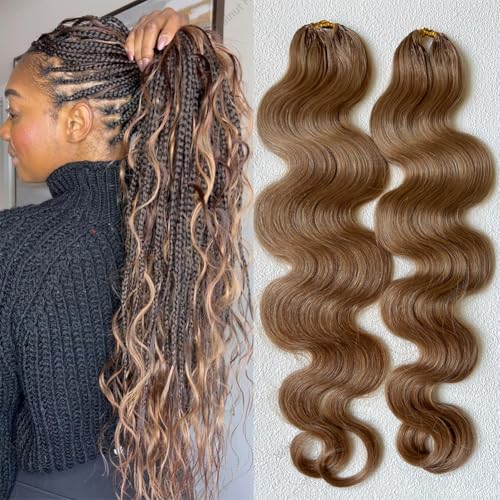 Body Wave Pre Separated Crochet Human Hair Braids Extensions Body