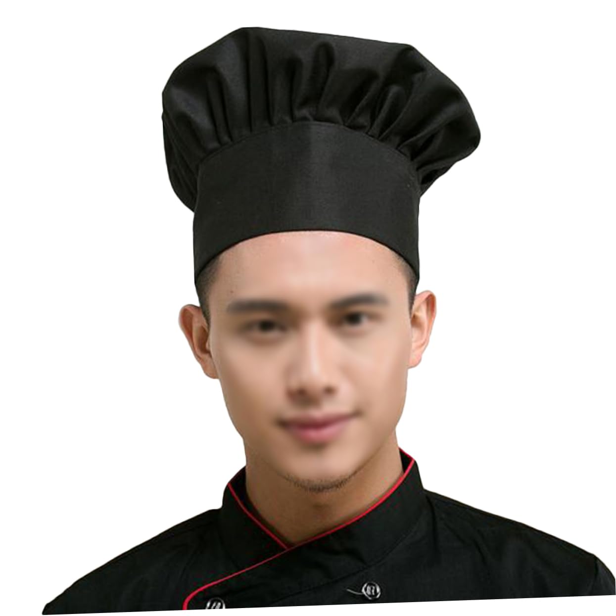 PartyKindom Adjustable Hat Unisex Restaurant Cap Soft Breathable Blend for Comfortable Wear for Kitchens Cafes and Catering Events Black