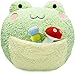 Shownicer Plüschtier Stofftier, Kawaii Frosch Plüsch Kissen Set, Kuscheltier Plüschkissen Spielzeug, Flauschiges Wurfkissen, Geschenk für Kinder Mädchen Jungen, Schmusetier für Kuscheltierliebhaber