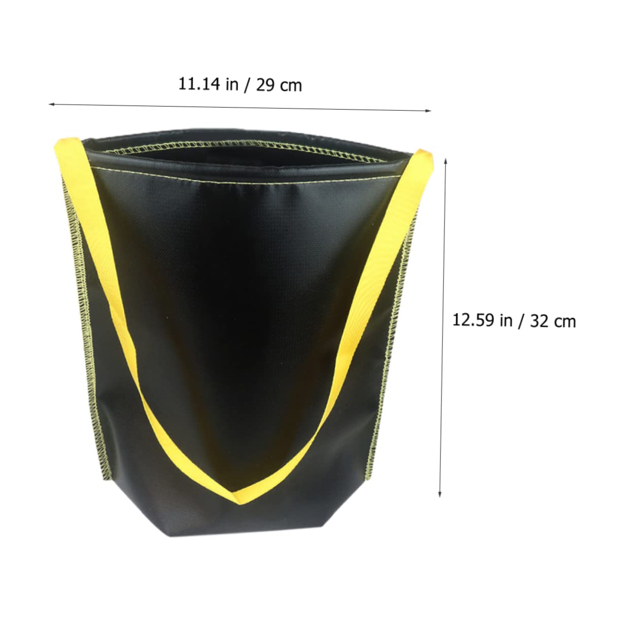 Anneome Borsa Ignifuga Nera in Nylon e Silicone Manico per Stoccaggio Carbone Portatile