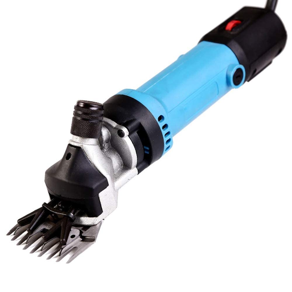 690W 6 Gears Speed elektryczna strzyżenie owiec kozie Clipper Farm Nożyce Cutter Wełna Scissor Cut Machine (nóż zakrzywiony 9 zębów)