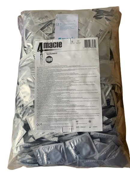 4macie bulk 1000 Kondome aus Naturkautschuklatex - EN ISO 4074 - CE 0123