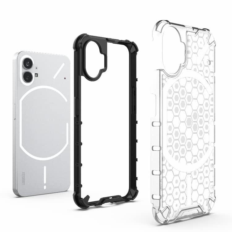 Image of Hard PC Back Case Cover for Nothing Phone 1 /Nothing 1 Anti Slip Ultra Thin Shockproof Reinforced Corners (Transparent)