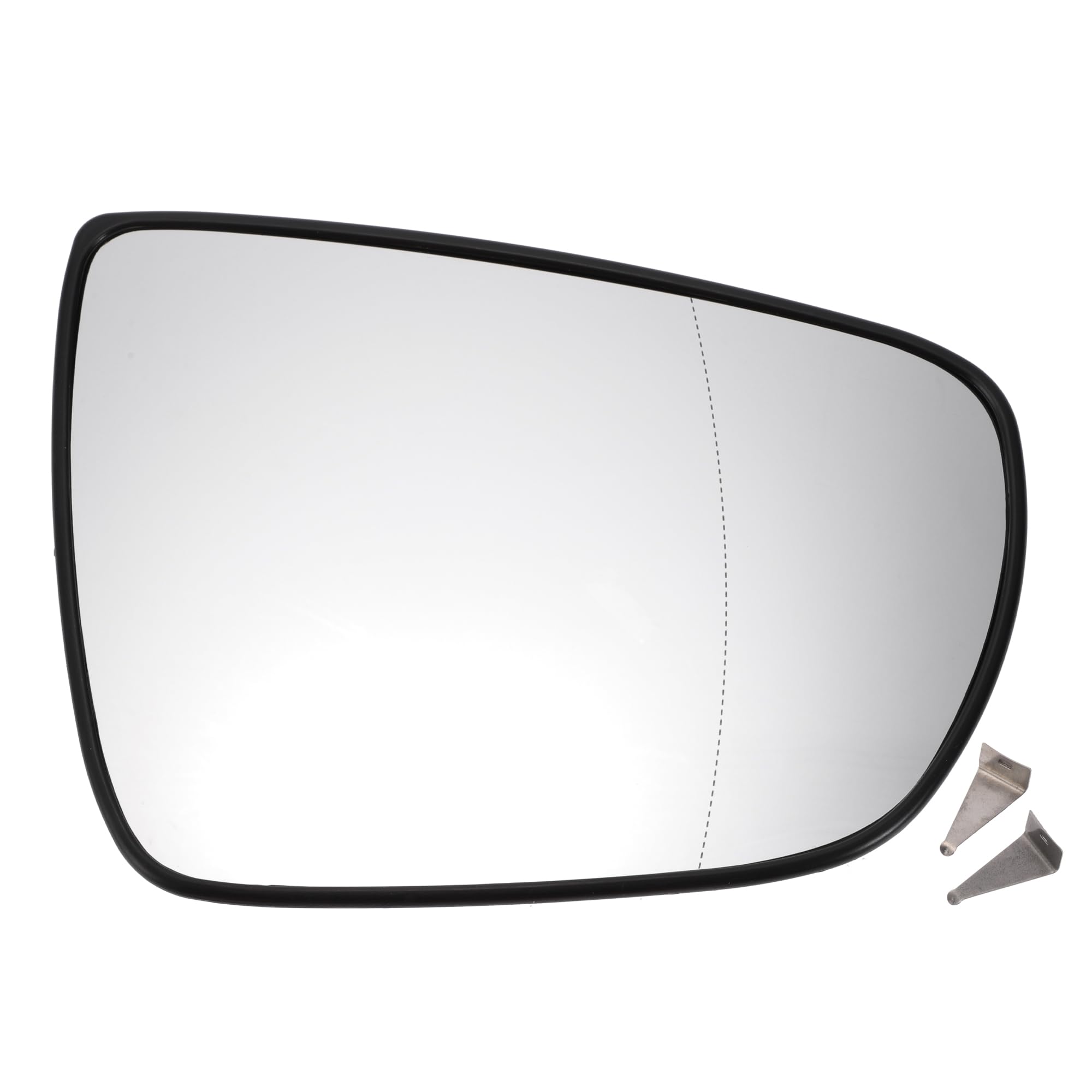 A ABSOPRO Vidrio De Espejo Lateral Derecho Para Kia Carens 13-18 1Pc | Vidrio Real, Blanco, Asférico, Con Placa De Respaldo, 2 Pines, Diagonal 19.5Cm