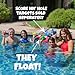 Skip NN' Hole Game Mode | Targets NOT Included | Pool Toys | Skipping Stones Meets Playing Catch with Soft Floating Stonnes | Fun for The Pool, Lake, Beach |