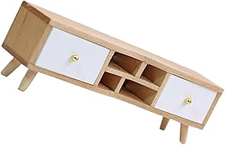 LIFKOME 1Pc Móveis Miniaturas Miniture Decoração Decoração De Madeira Mini Casa De Bonecas Armário De Gaveta Em Miniatura 1 12 Móveis De Casa Em Escala Mini Armário De Tv De Madeira Mini