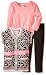 Little Lass Little Girls' 3 Piece Sweater Set Belted Cheetah