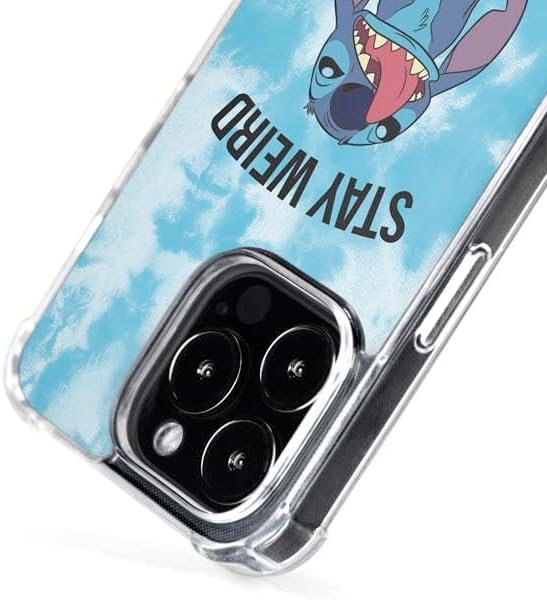 Skinit Phone Case Compatible with MagSafe iPhone 16 Pro - Officially Licensed Disney Lilo and Stitch Stay Weird Design