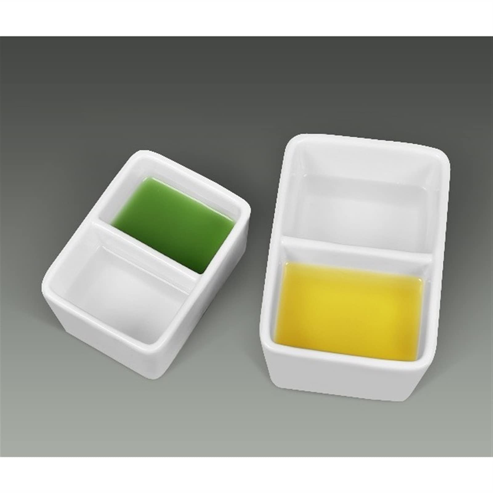 paleta akwarelowapalette Biała paleta farb Miska do mycia pędzli, paleta farb, głębokie naczynie (rozmiar: 16x11x8cm)
