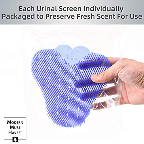 Modern Must Haves US-001 Anti-Splash Deodorizer Urinal Screen Mats (10 Pack) | Premium Long Bristle Splash Reducing Urinal Cake | Lasting Odor Freshener thumb #3