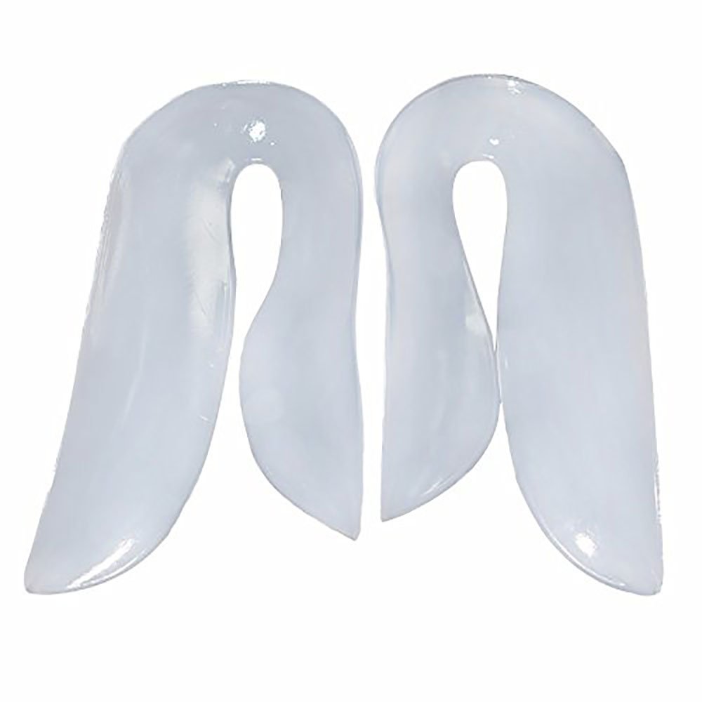 PEDIMEND Inserti di supporto per arco plantare in gel di silice a forma di U (2 paia – 4 pezzi) – morbido supporto plantare plantare – supporto ortopedico per arco plantare – allevia il dolore per
