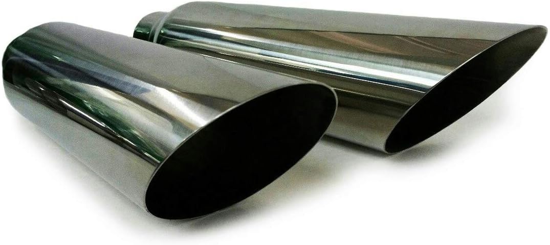 | Stainless Steel Dual Truck Conversion Exhaust Kit Compatible for Ford F150 2004-2008 2.5" Pipes | Automotive Replacement Part