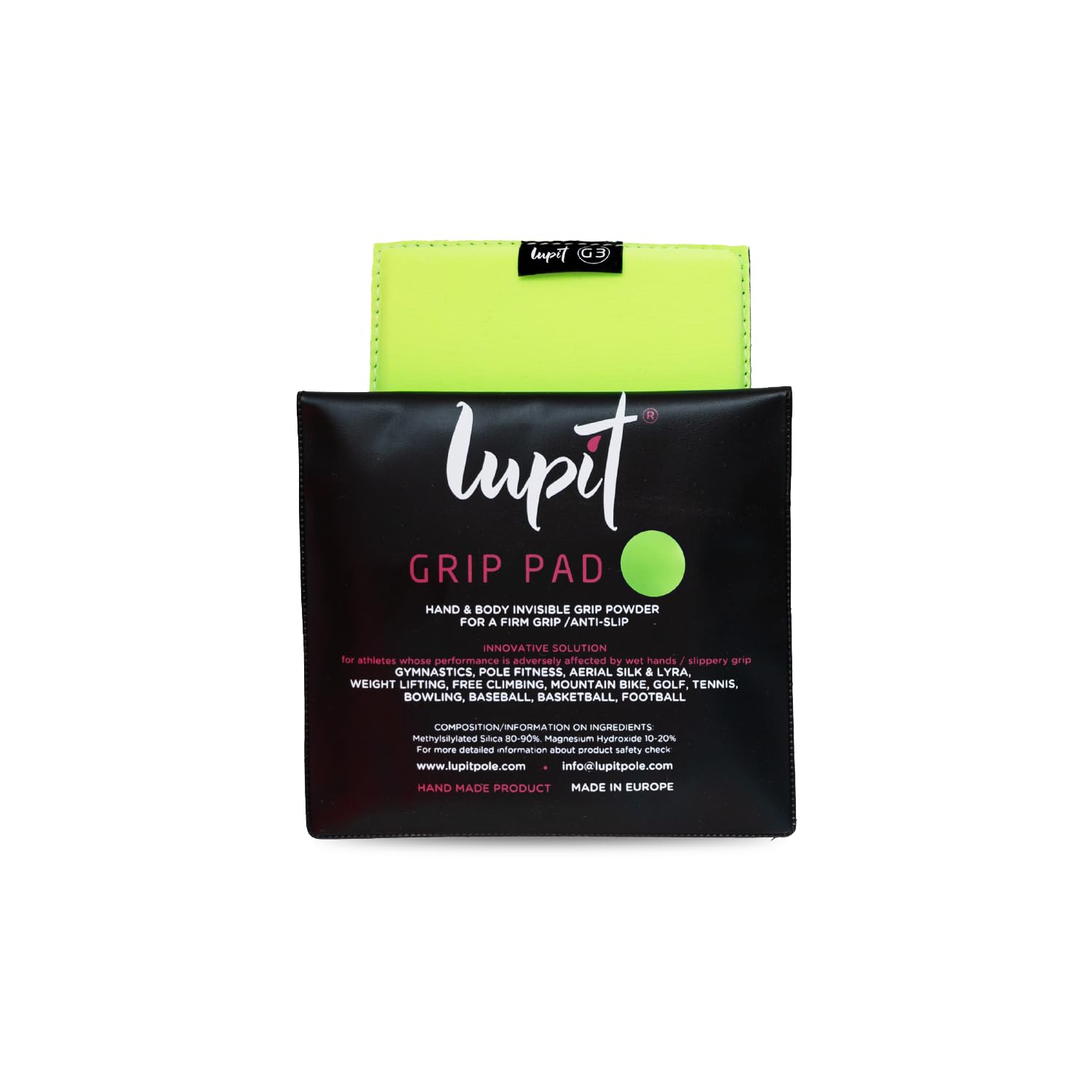 Lupit Pole Multi-Sport Grip Powder & Pole Dance Grip - Hand Grip Lotion and Spray Alternative - 1600 Tabs for Ultimate Grip Control - Suitable for Pole Dancing, Golf, Tenis and Basketball