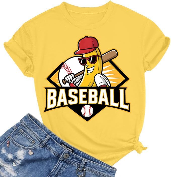 Womens Baseball Shirt Game Day Shirts Baseball Team Shirt Funny Fan Short Sleeve Tee - Image 5