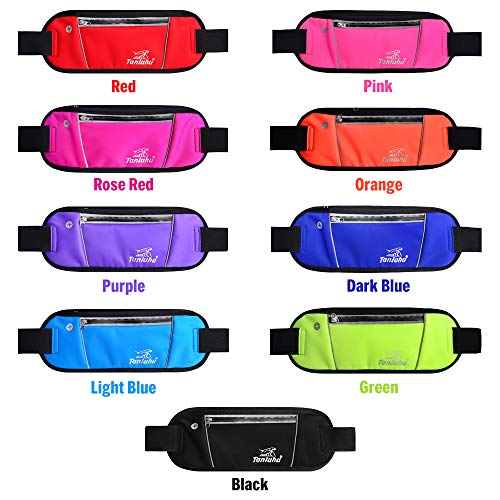 Pacote de cintura, Andoer Bolsa de cintura reflexiva para cinto de corrida leve e respirável bolsa s