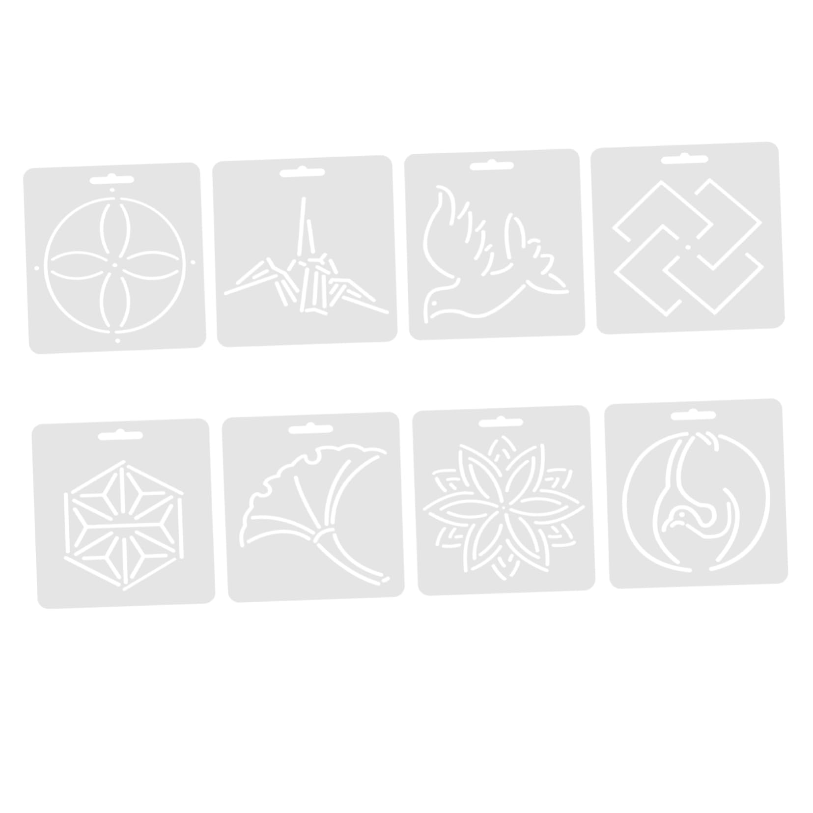 Righello Patchwork in Acrilico 8 Pezzi, Righello Sartoriale | Template per Cucito Fai da Te, Set Pratico Multiuso, Strumenti per Lavorazione Tessuto