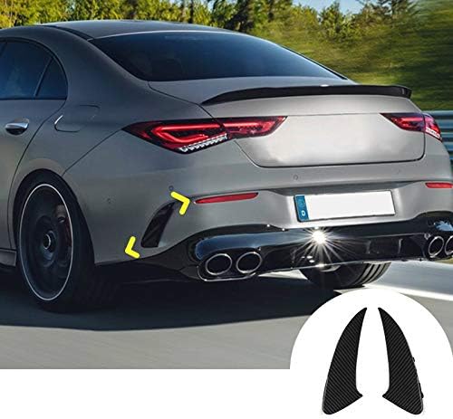 Black Rear Bumper Spoiler Air Vent Cover Trim for Mercedes-Benz CLA C118 CLA35 CLA45 AMG 2020