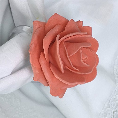 Porta Guardanapo Botão de Rosa EVA (Rosa Envelhecido) - 4 unidades