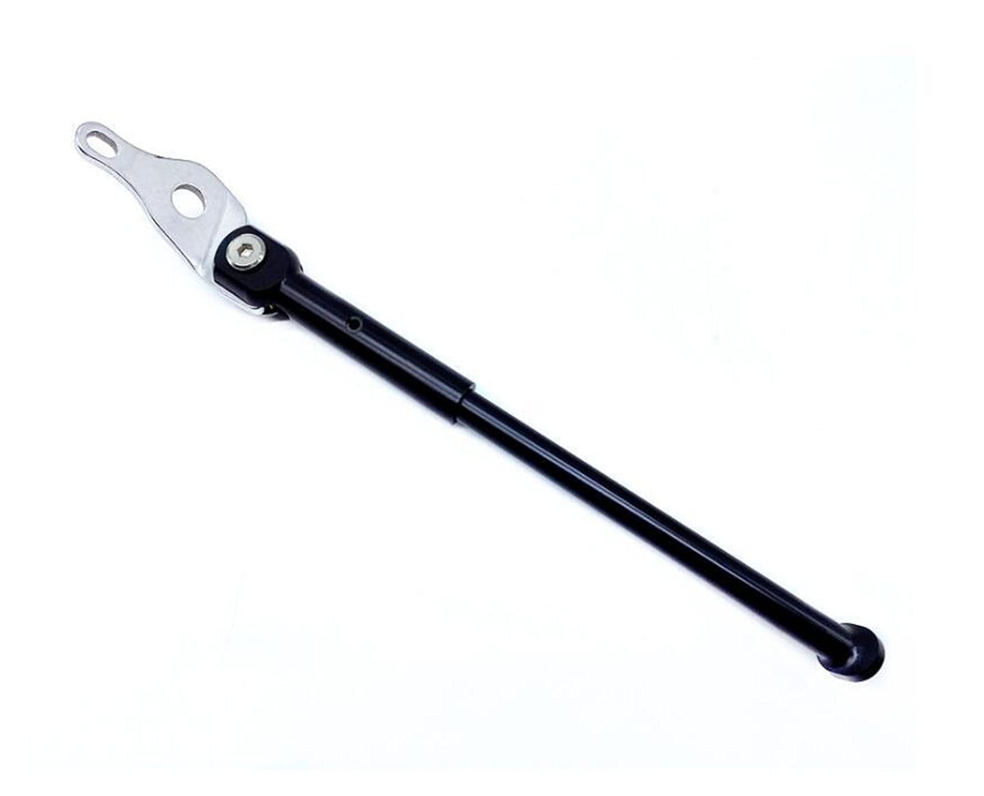 Pies de apoyo ajustables para bicicleta de aluminio pata de cabra plegable ligera negra