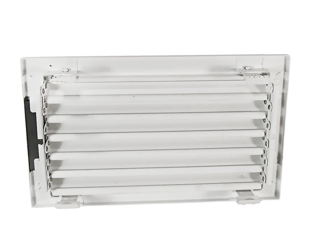 Warmluftgitter WG 2515 W Weiss 250 x 150mm mit Einbaurahmen