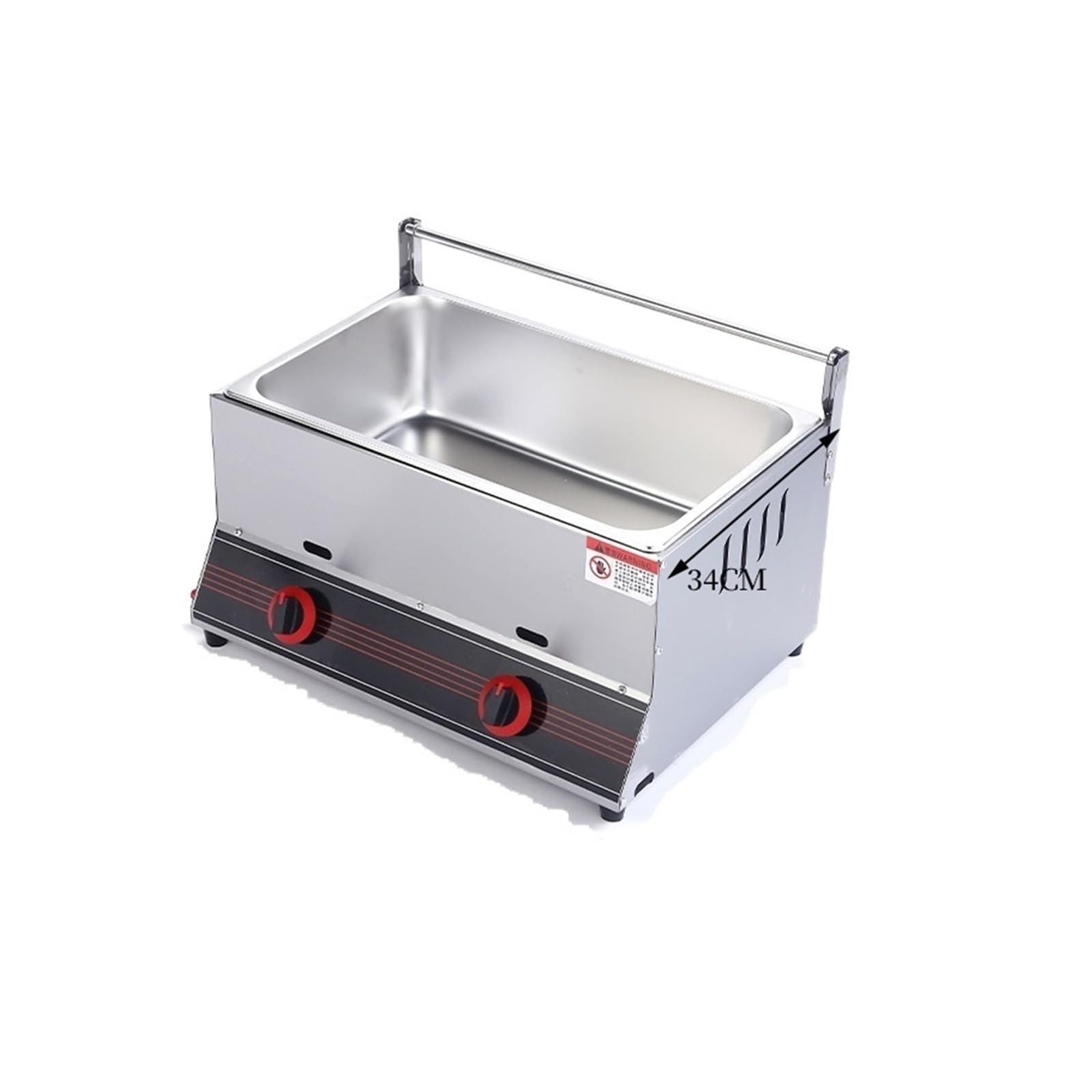 Freidora a gas Chips Chicken Maker LPG Single 10L / 20L Doble tanque Comercial Máquina de papas fritas Cocina Fácilmente Una Gran Variedad Alimentos(A)