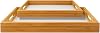 2-Piece Wooden Serving Tray Set with Handles – Elegant Rectangular Serving Platters/Trays for Tea, Coffee, Snacks & Breakfast | Kitchen & Dining Trays | Party Serving and Platters (Brown 2)