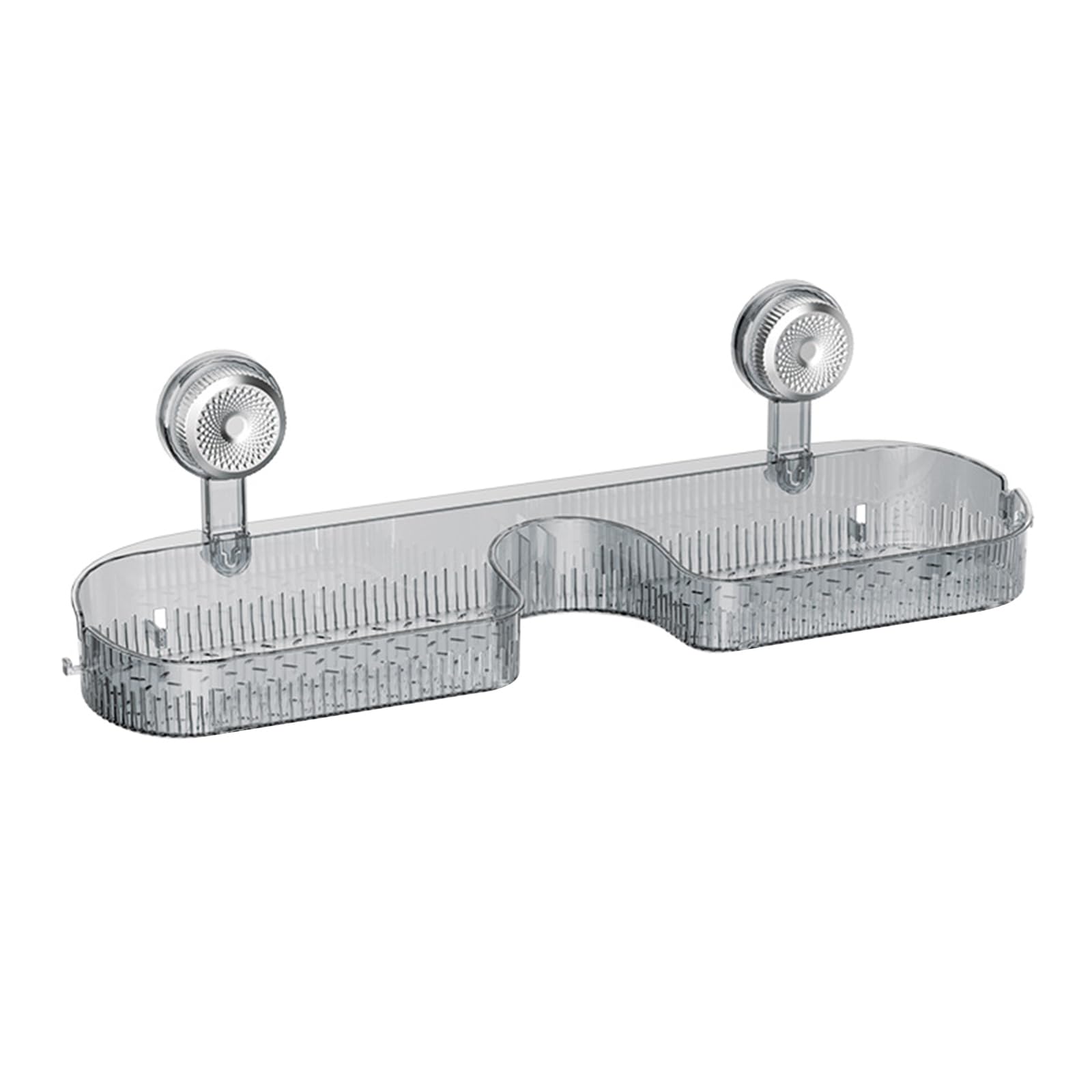LUCKGONI Space Saving Suction Cup Shower Shelf Strong Vacuum Adhesive Bathroom Organiser For Shampoo Soap Storage