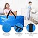 4 Pack Heavy Duty Extra Large Moving Bags Storage Tote - Strong Handles& Backpack Straps - Space Saving Storage Bags Alternative to Moving Boxes and Bins,Compatible with Ikea Frakta Cart, Blue