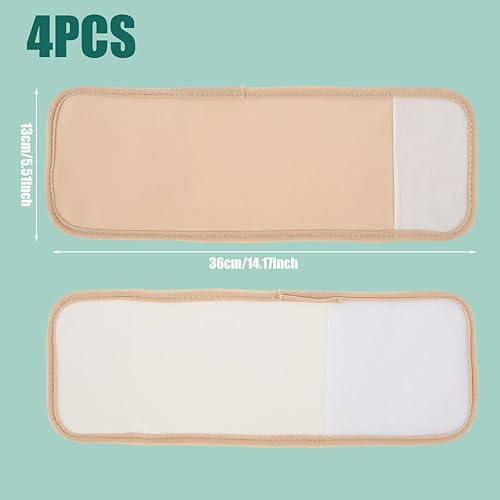 Miniatura 2 de Paquete de 4 envolturas de aceite de ricino para pies, envoltura de aceite de ricino, compresa de pie de aceite de ricino, envoltura de aceite de