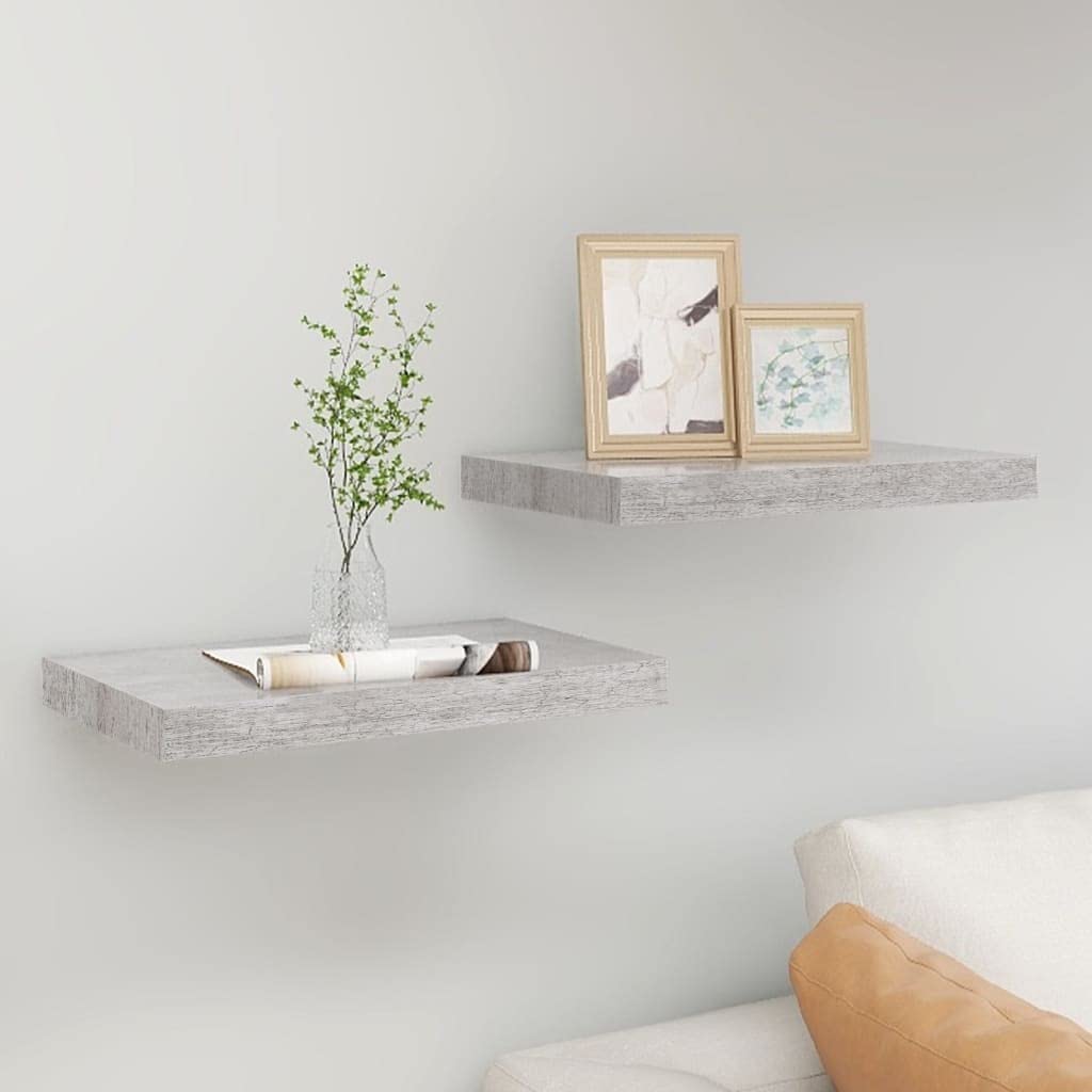 Étagère murale flottante en MDF et métal pour livres et décoration