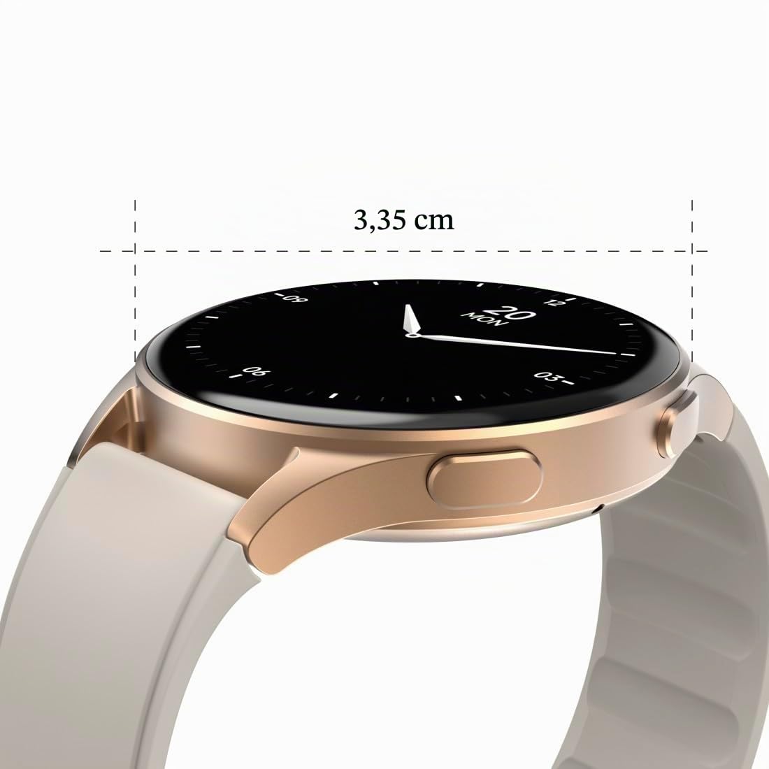 Hama Hama Smartwatch 8900 3,3 cm (1.3) AMOLED 42 mm Digitale 466 x 466 Pixel Touch screen Oro GPS (satellitare)
