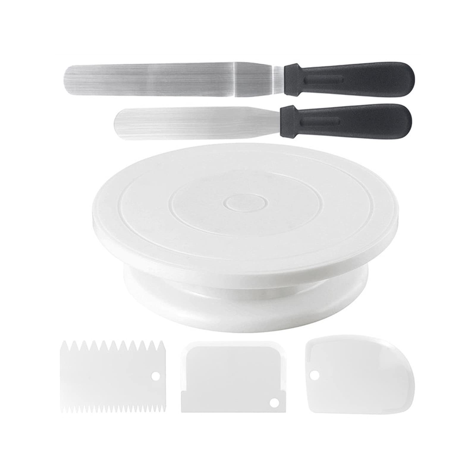Tortenplatte Drehbar Küchenzubehör DIY. Backen-Werkzeug-Tablett - Kuchen-Werkzeug-Plattenspieler Drehtablett-Kuchen-Dekoration Butter-Kuchen-Ständer-Drehteller Kuchen dekorieren Verbrauchsmaterial Kit