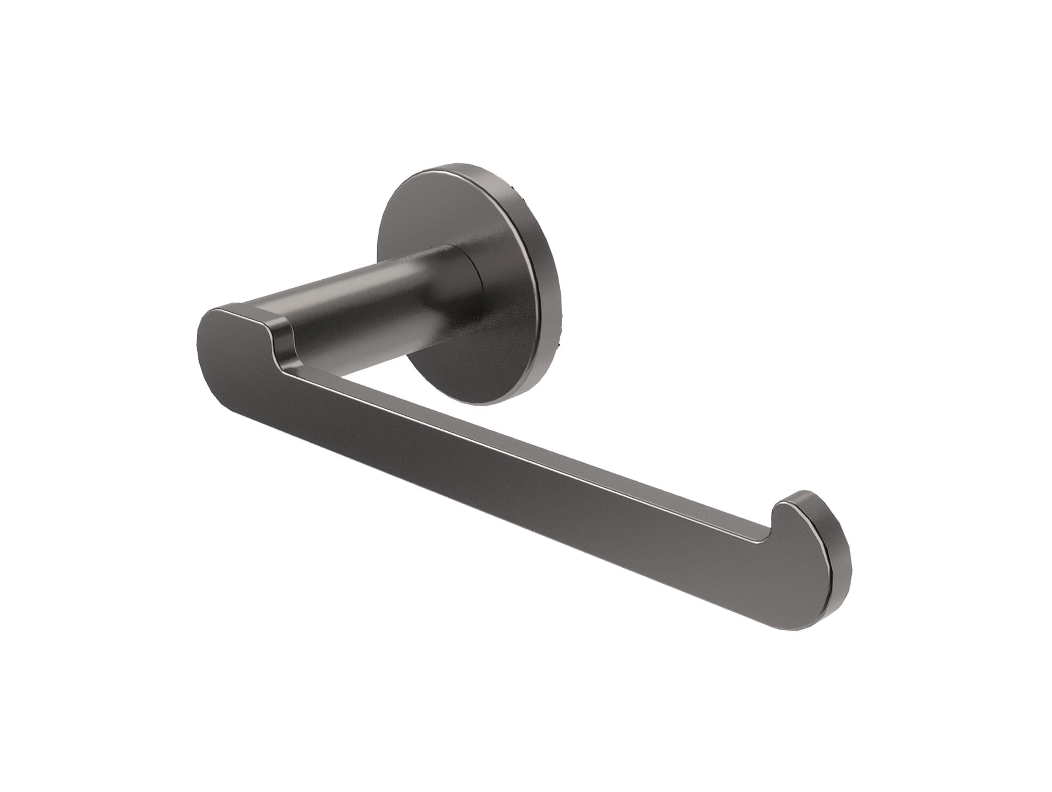 IMEX - Portarrollos Adhesivo Papel Higienico Negro | Portarrollos Baño sin Taladro en Acero Inoxidable S.304 | Resistente a la Humedad y Corrosión | Doble Sistema de Fijación (Atornillado o Pegado)
