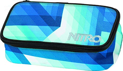 Pencil Case XL inkl. Geo Dreieick & Stundenplan, Federmäppchen, Schlampermäppchen, Faulenzer Box, Federmappe, Stifte Etui, Geo Ocean