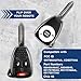 2X KeylessOption Key Fob for 2004 2005 2006 2007 2008 2009 2010 2011 2012 2013 2014 2015 2016 2017 Chrysler 300 Dodge Charger Jeep Cherokee Remote, 3-Button OHT692427AA, Programming Guide Included