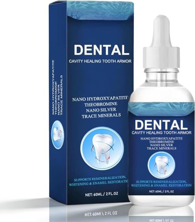 Cavity Healing Tooth Armor Liquid with Hydroxyapatite – Enamel Repair & Strengthening Oral Care Serum – Reduces Tooth Sensitivity, Whitens Teeth & Protects Against Cavities – Advanced Dental Protection Formula (Pack of 1)