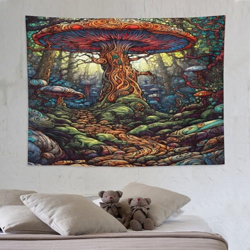 Tapisserie champignon 150x200cm pour créer une déco bohème dans votre chambre