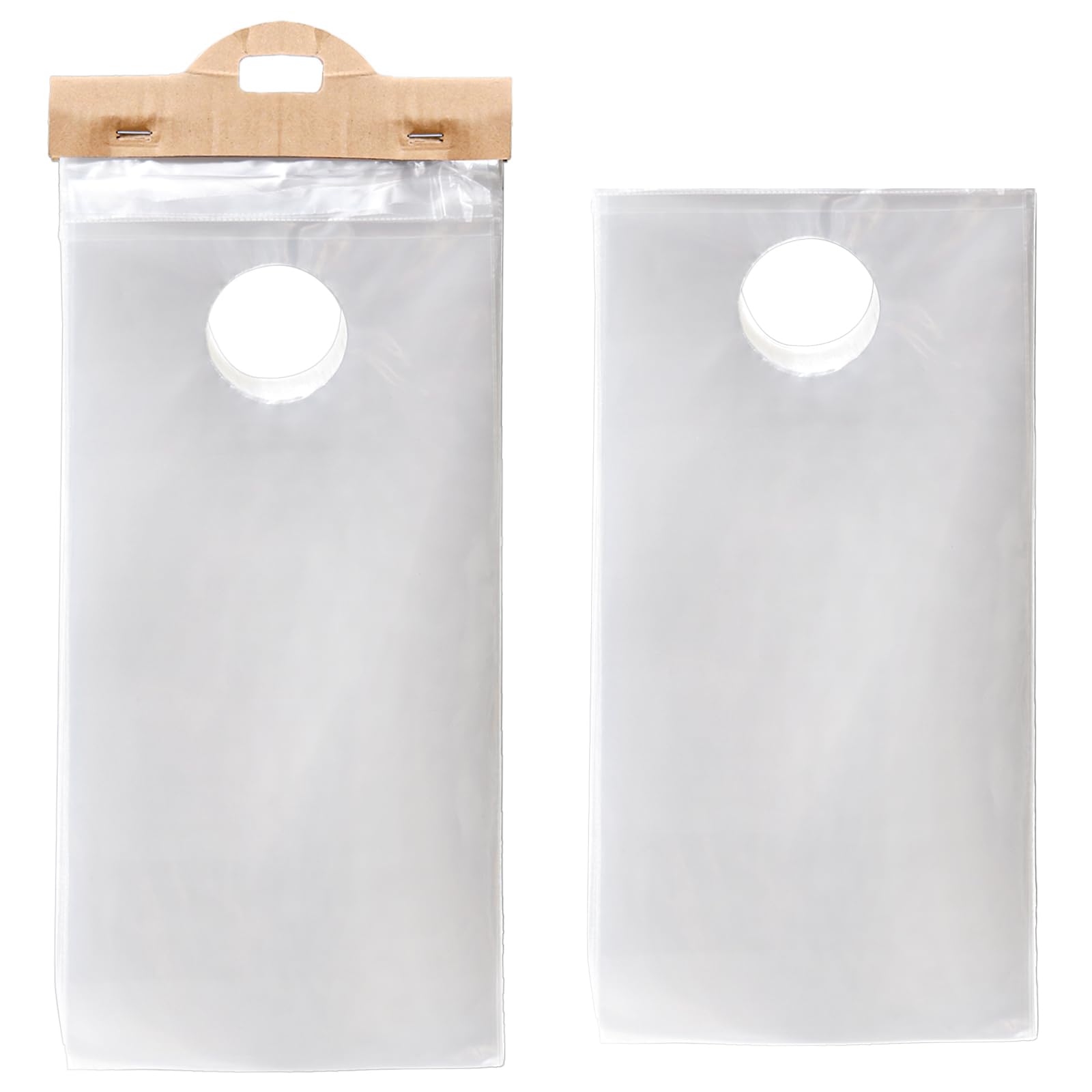 Bolsas de plástico Lawei de 6x12 pulgadas transparentes y resistentes para colgar publicidad