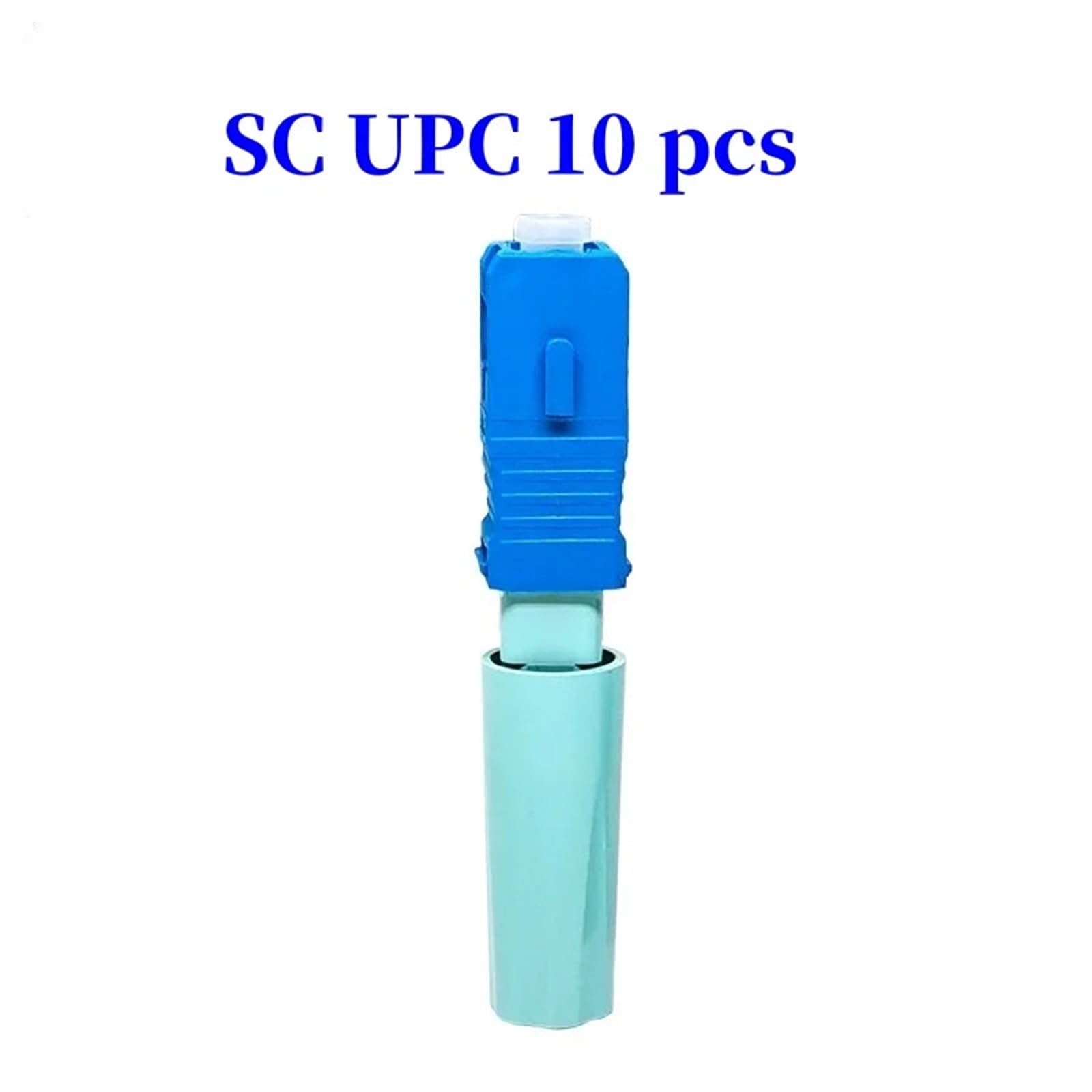 Connecteur optique monomode FTTH Outil de connexion à froid SC UPC Connecteur rapide à fibre optique réutilisable(10pcs UPC)