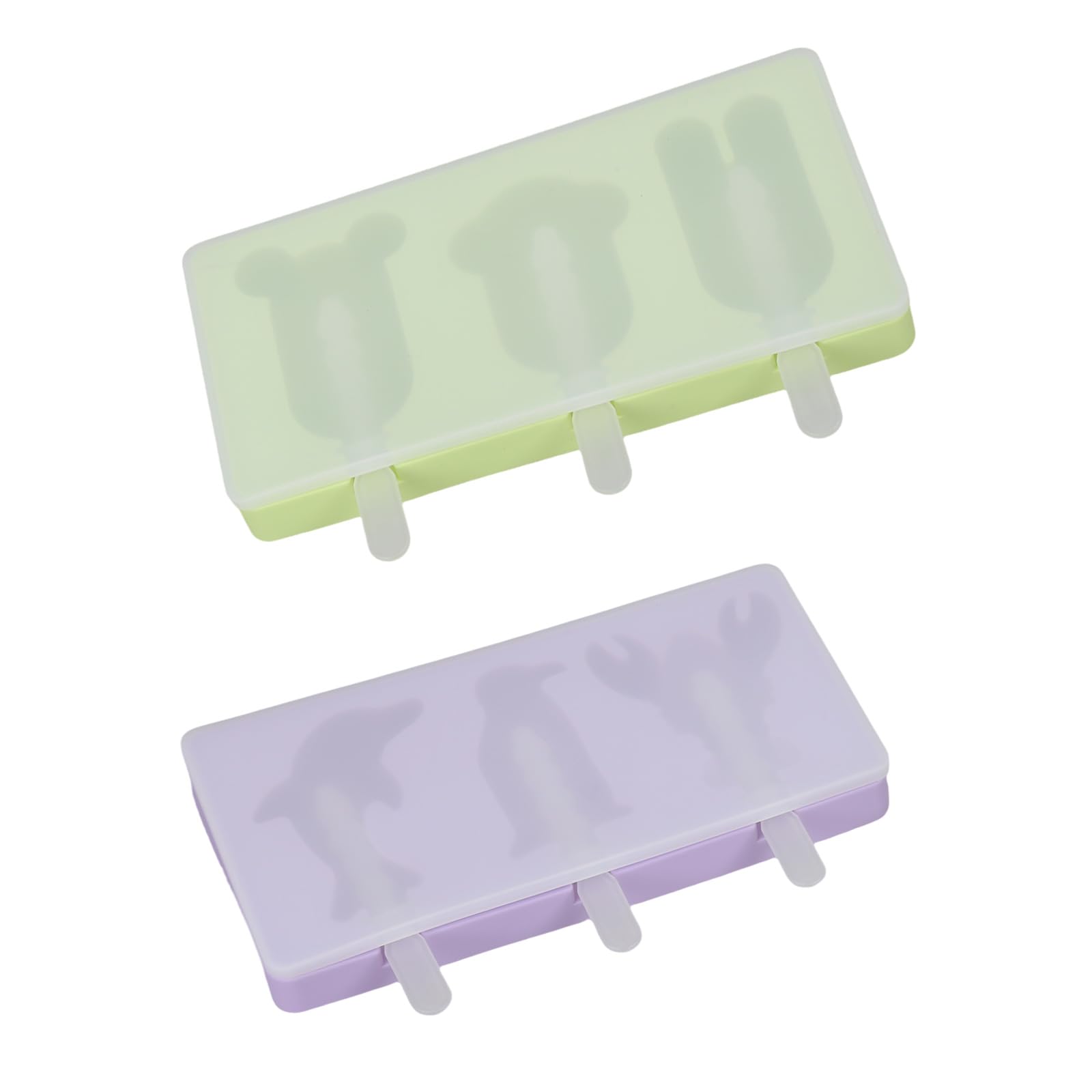 NVOQILIN Cake Stick Mold Ice Lolly Silicone Ices Cream Mold with Stick Easy Releases for Ice Lolly Cakesicles