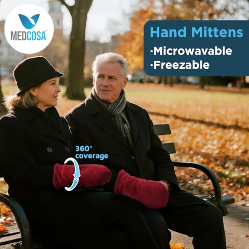 Medcosa Beheizte Wärmehandschuhe | Wärmetherapie bis in die Fingerspitzen | Langlebige wärmende Fäustlinge | Ein Handwärmer gegen Arthritisbeschwerden | Bei Raynaud-Syndrom, Karpaltunnelsyndrom