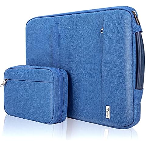 Voova Funda Portátil Impermeable 15,6" con Bolsillo de Accesorios Cover