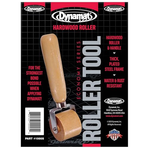 Dynamat Dynaroller: Hardwood Roller Tool for Applying Dynamat Sound Deadening and Car & Home Insulation Material – Achieve Professional-Looking Results with No Air Bubbles – Made in the USA
