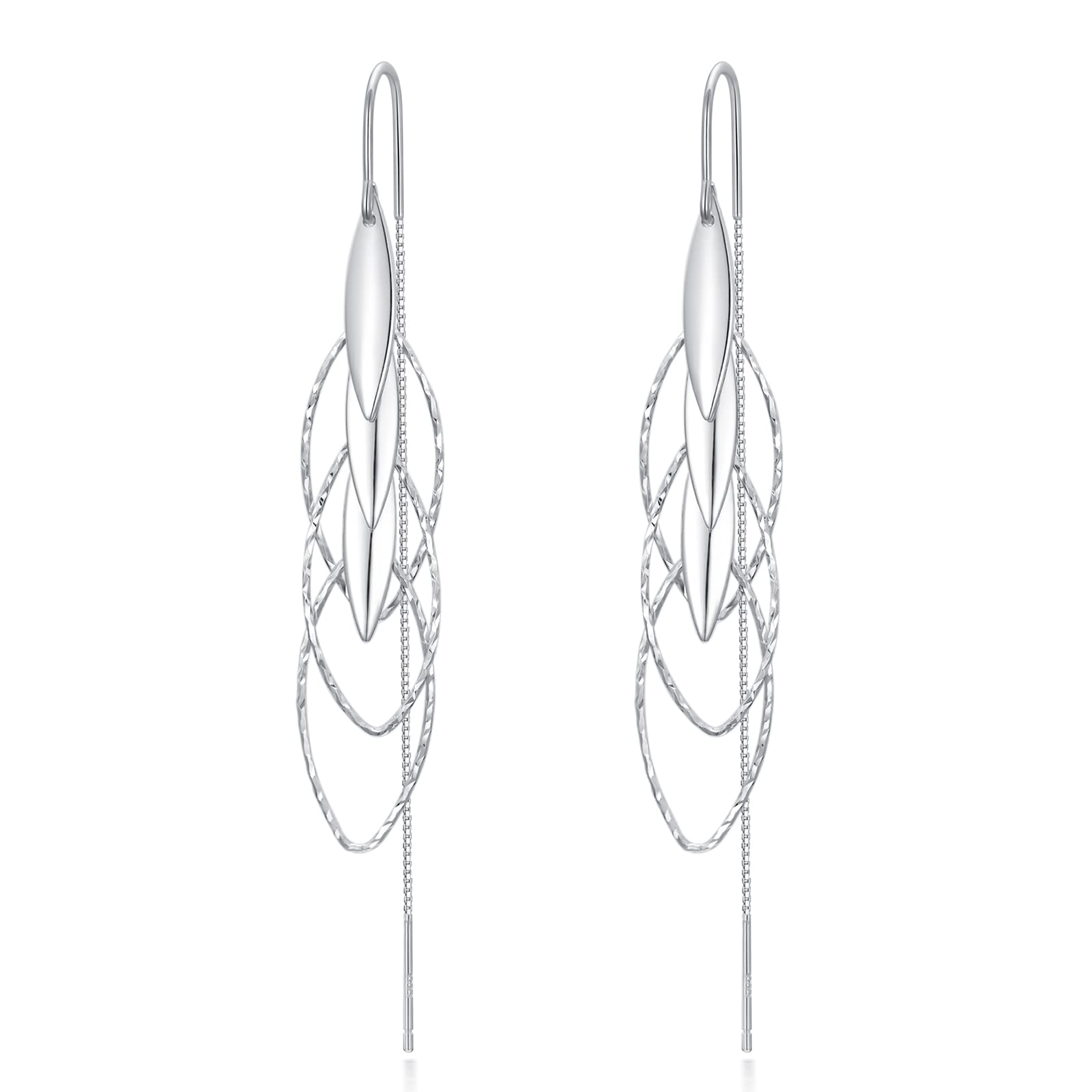 VONALA Threader Earrings for Women Dangle Earrings Long Chain Earrings Hypoallergenic Earrings Tassel Earrings for Women Fashion